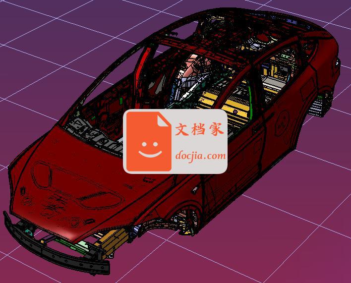 特斯拉model x白车身结构