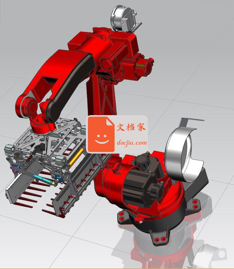 50KG面粉包机器人自动化码垛抓具设计