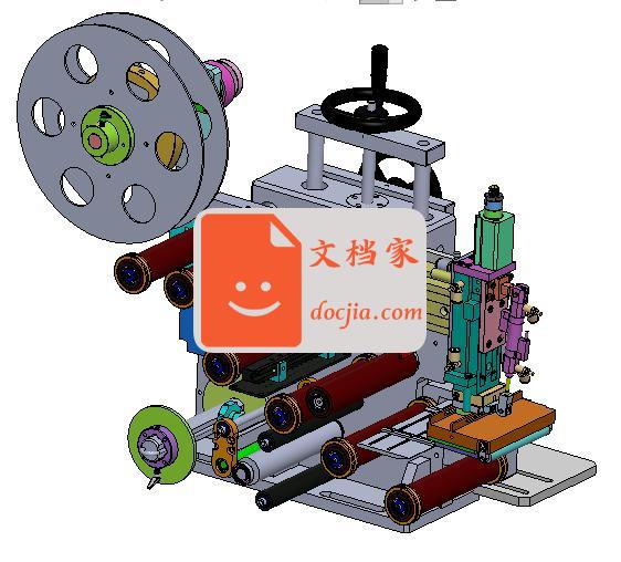 自动化贴标机料卷送料拨料机