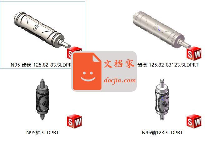 2款N95口罩机齿模图纸