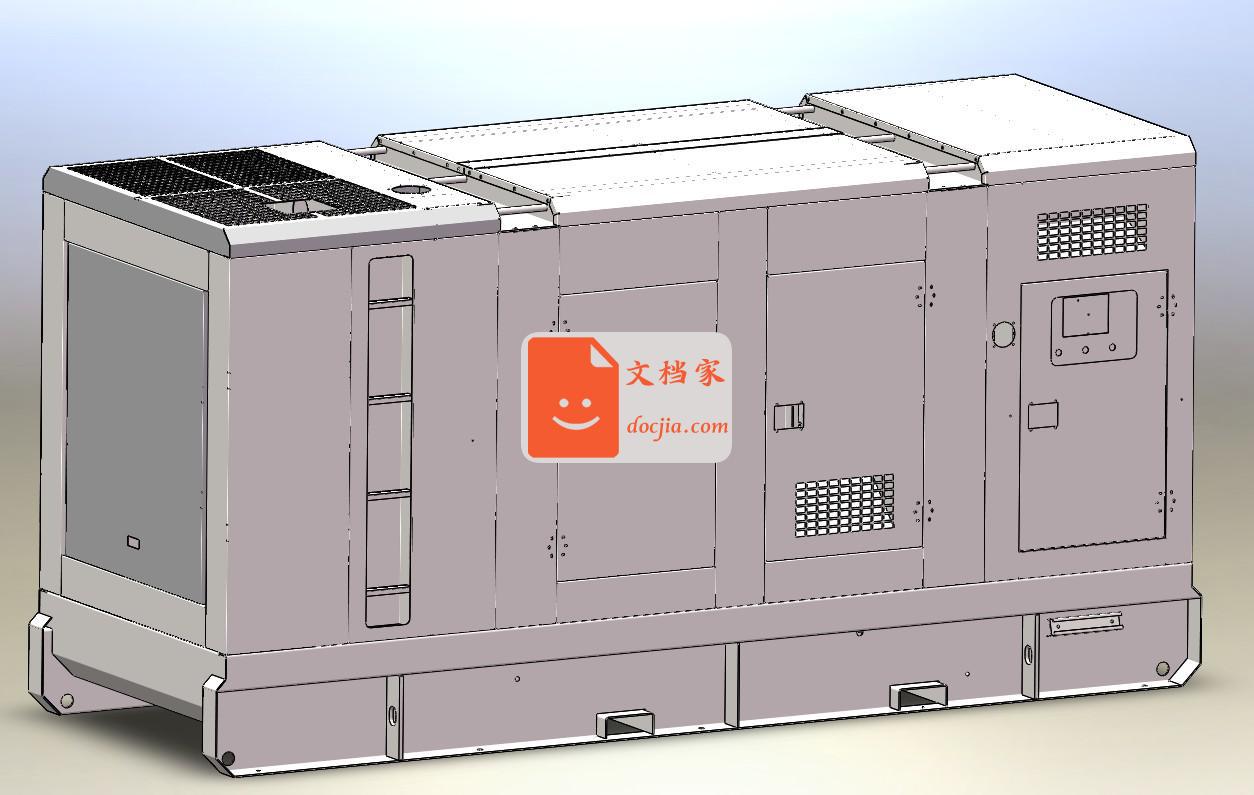 6LTAA9.5-G1+HCI444D阿特拉斯款柴油发电机组+钣金展开图