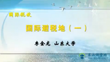 山东大学国际税收 52讲  李金龙主讲