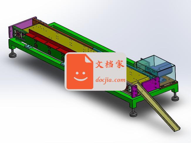 一款可拉紧可调速皮带式小型平面流水线