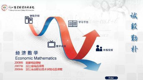 《经济数学》PPT课件 陈笑缘 浙江商业职业技术学院