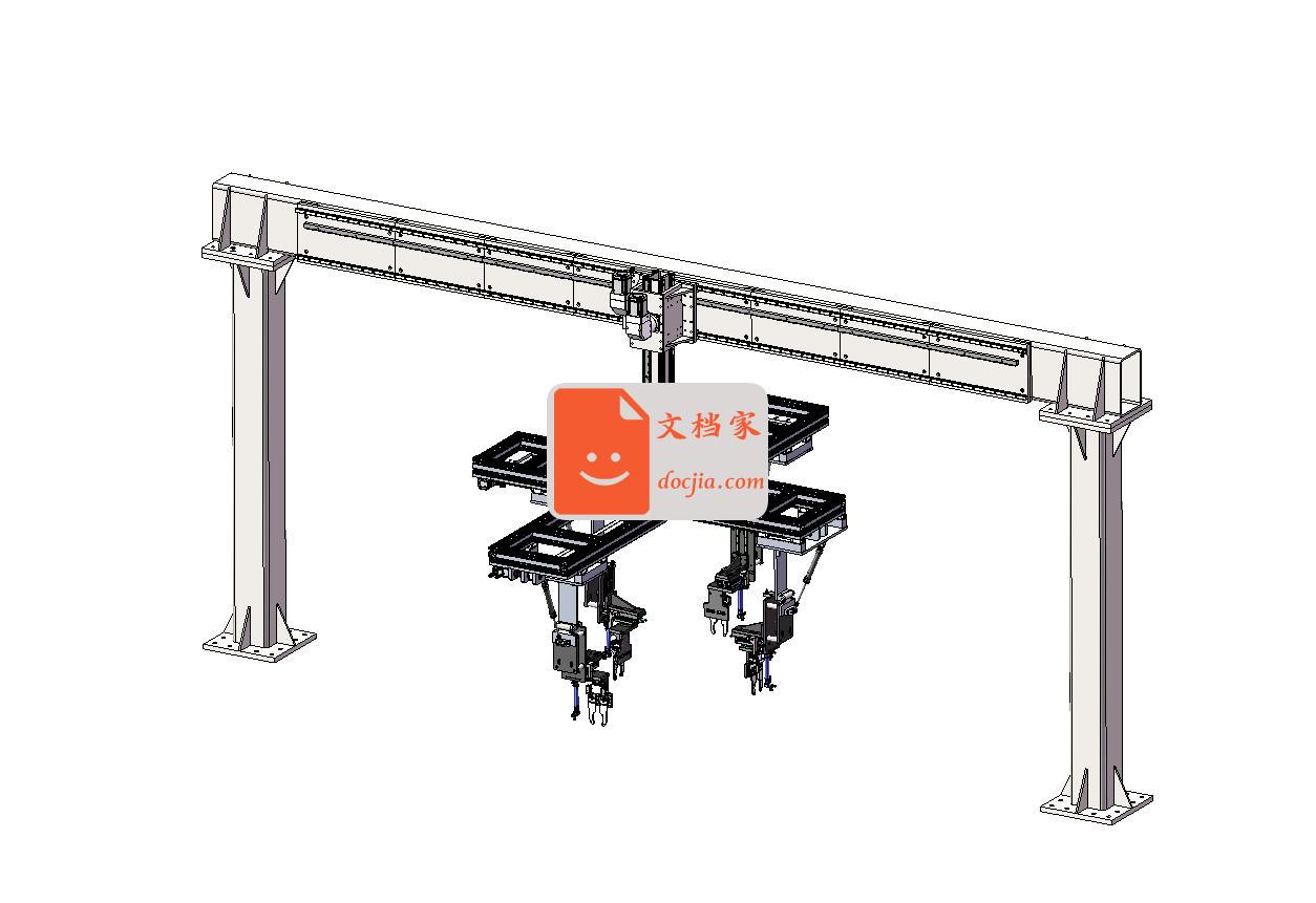 齿轮齿条方管龙门架拾取物料机械手