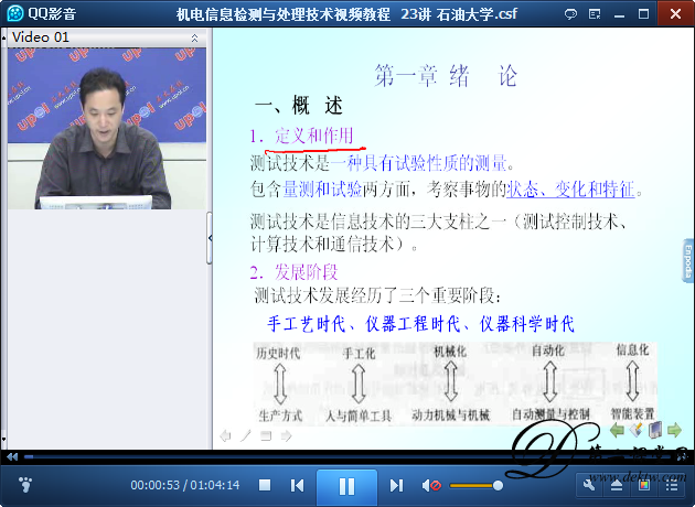 机电信息检测与处理技术视频教程 石油大学