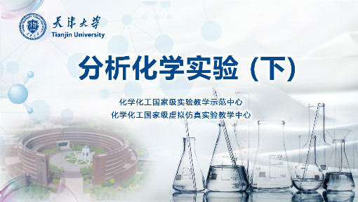 《分析化学实验（下）》PPT课件 李轶  天津大学