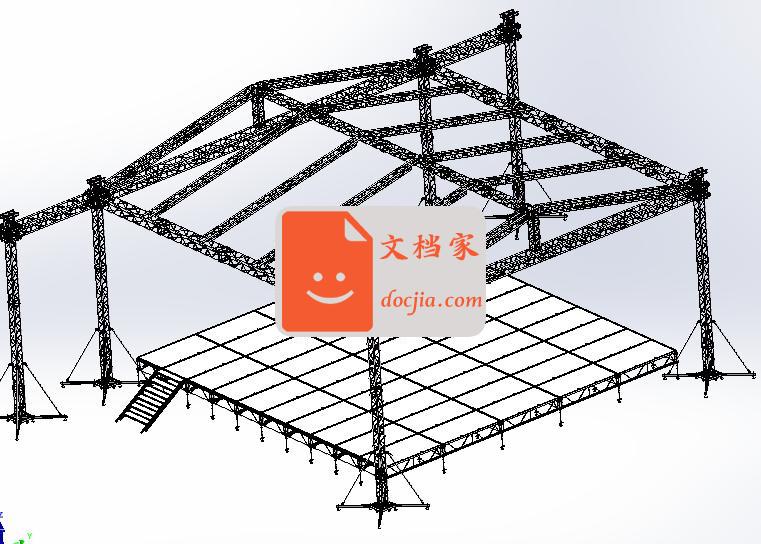 金子顶桁架+舞台组合