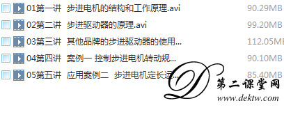 步进控制系统的应用视频教程5讲 百度云资源 全套教学视频下载