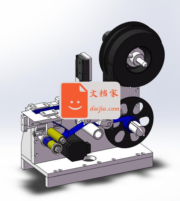 小型剥标签机构