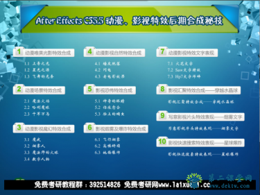 After.Effects.CS5.5动漫、影视特效后期合成秘技视频教程